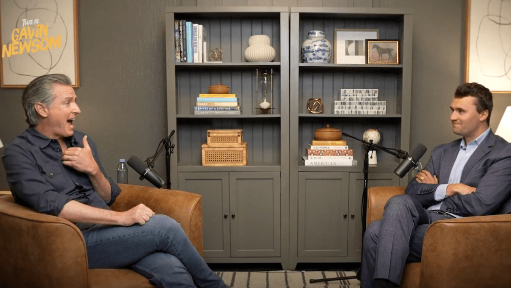 Gavin Newsom Pushes Back on Podcast Criticism, Explains Why He's Not Trying to ‘Own the Conservatives'