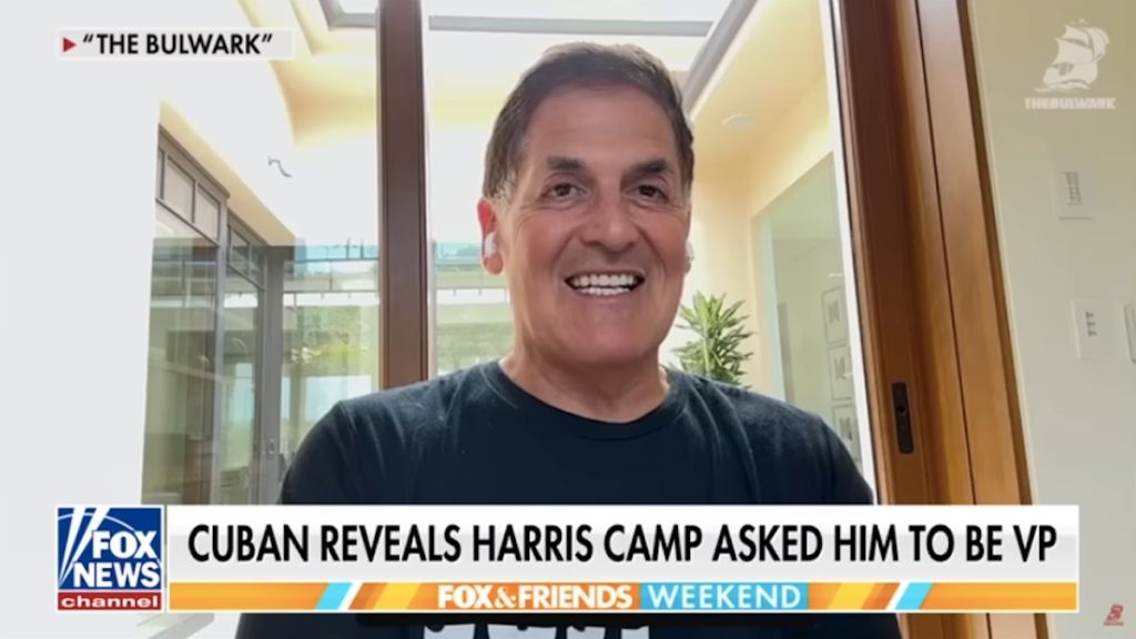 Mark Cuban Says He Turned Down Kamala Harris' Offer to Be Considered for VP: ‘I'm Not Very Good as a No. 2'