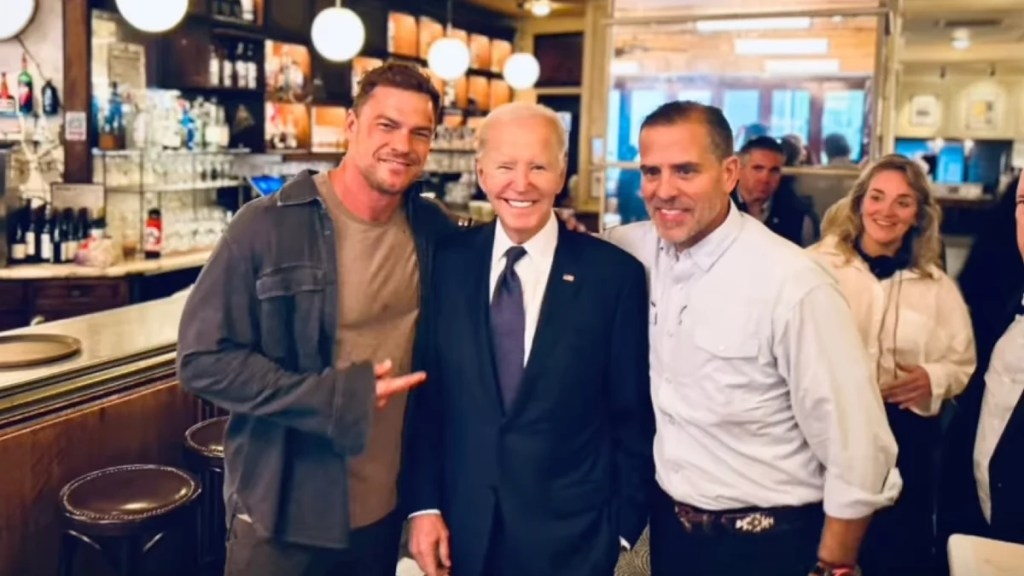Joe Biden Surprises ‘Reacher' Star Alan Ritchson on Set, Actor Says Meet-Up Was ‘A Privilege and Honor'