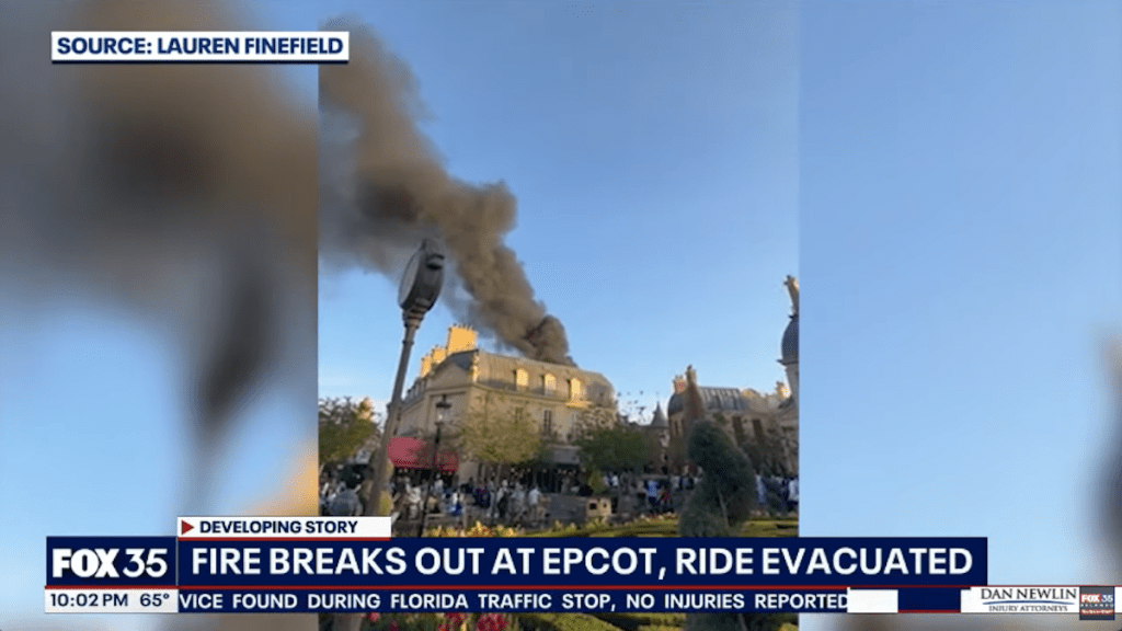 Fire Erupts at Disney World's EPCOT in Florida, Remy's Ratatouille Adventure Ride Evacuated