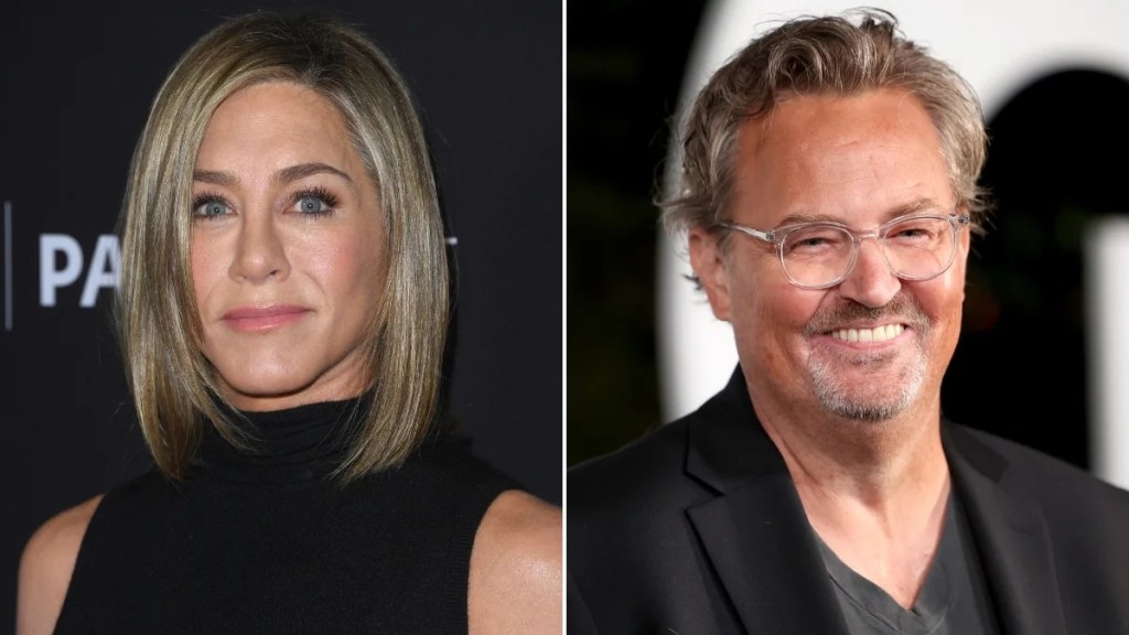Jennifer Aniston Says ‘Friends' Cast Did Everything They Could to Help Matthew Perry: ‘I'm Glad He's Out of That Pain'