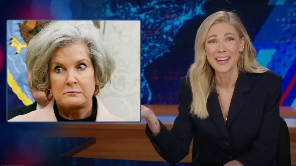 ‘The Daily Show' Mocks Trump's Chief of Staff Over Gaza Reaction: ‘Like She Just Won Best Country Album at the Grammys'