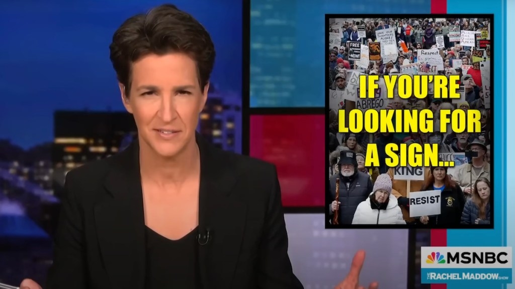 Rachel Maddow Says Media Is Covering Nationwide Protests Now Because Trump Gets ‘Less Popular With Each Passing Day'