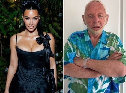 Kim Kardashian Reacts to Anthony Hopkins Comparing SKIMS Face Wrap to Hannibal Lecter