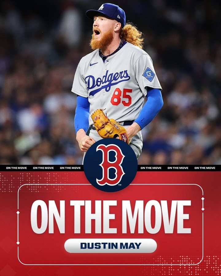MLB》紅襪交易截止日前壓哨補強 向道奇換得右投Dustin May