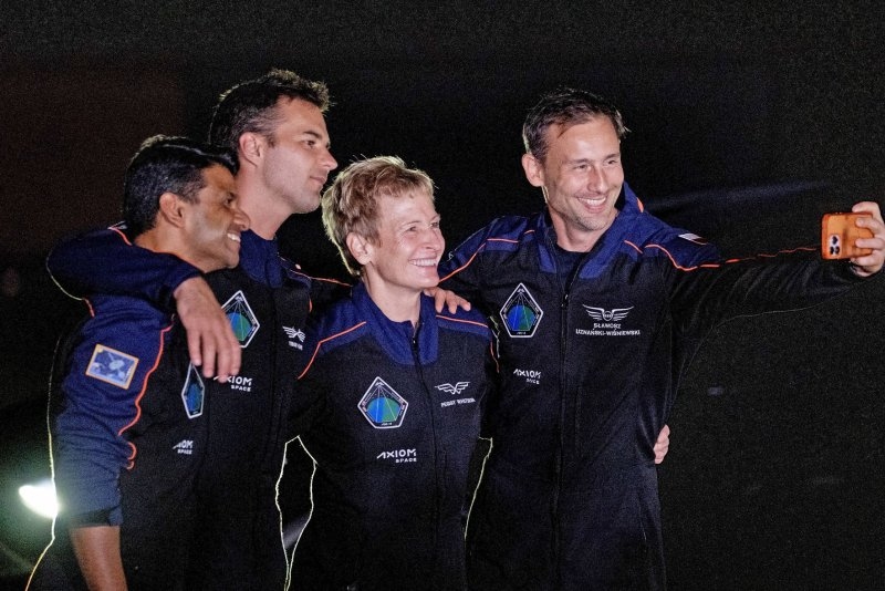 Axiom-4 astronauts arrive at the International Space Station