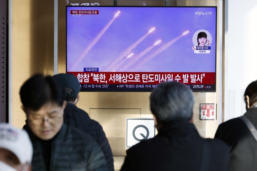 North Korea fires ballistic missiles as U.S.-South Korea joint military drill kicks off