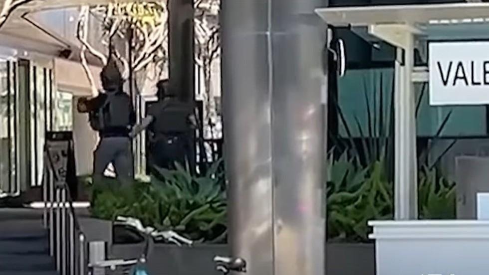 Man arrested after officer pursuing suspect 'ambushed' at Santa Monica mall