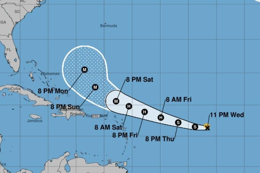 Tropical Storm Erin forecast to be hurricane by Friday