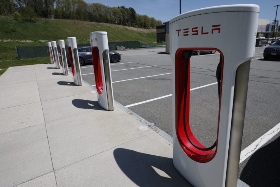 Investigators: Fire at Massachusetts Tesla charging station likely arson