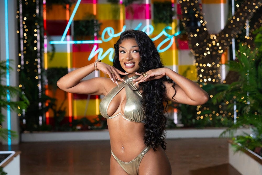 Megan Thee Stallion enters the villa on 'Love Island USA'