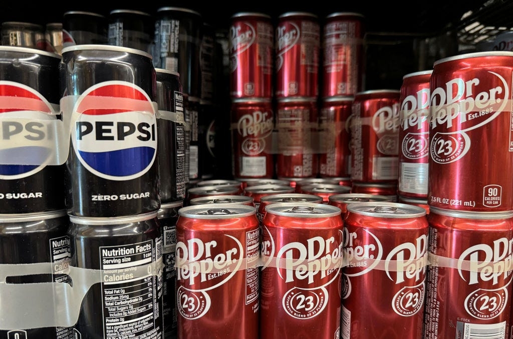 Longtime favorite drops in ranking of best-selling sodas in the US