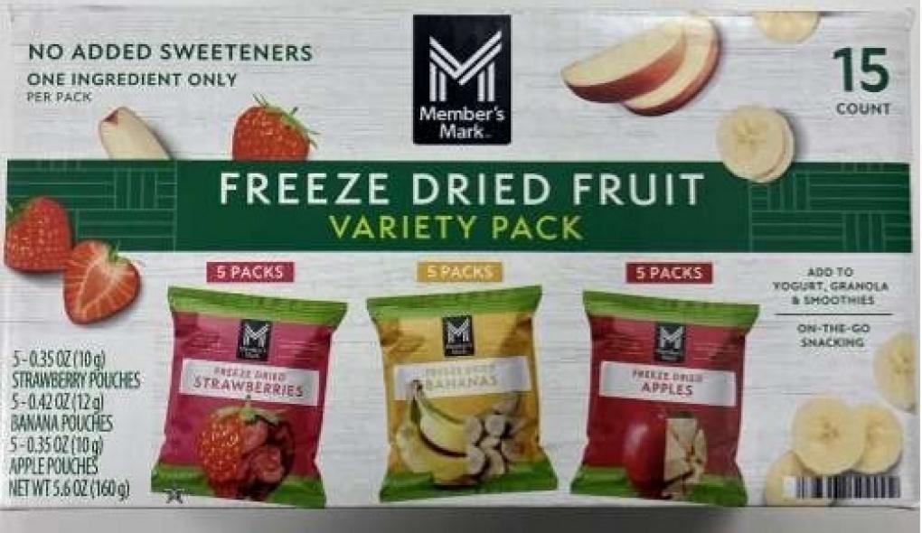 Freeze-dried fruit sold at Sam's Club recalled over listeria risk