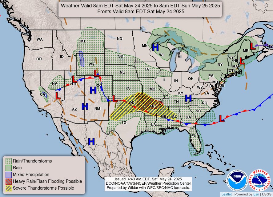 Storms, rainfall kick off Memorial Day weekend in parts of US