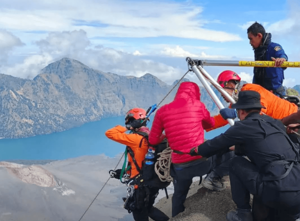 Hiker trapped in active volcano for 3 days has died, family says