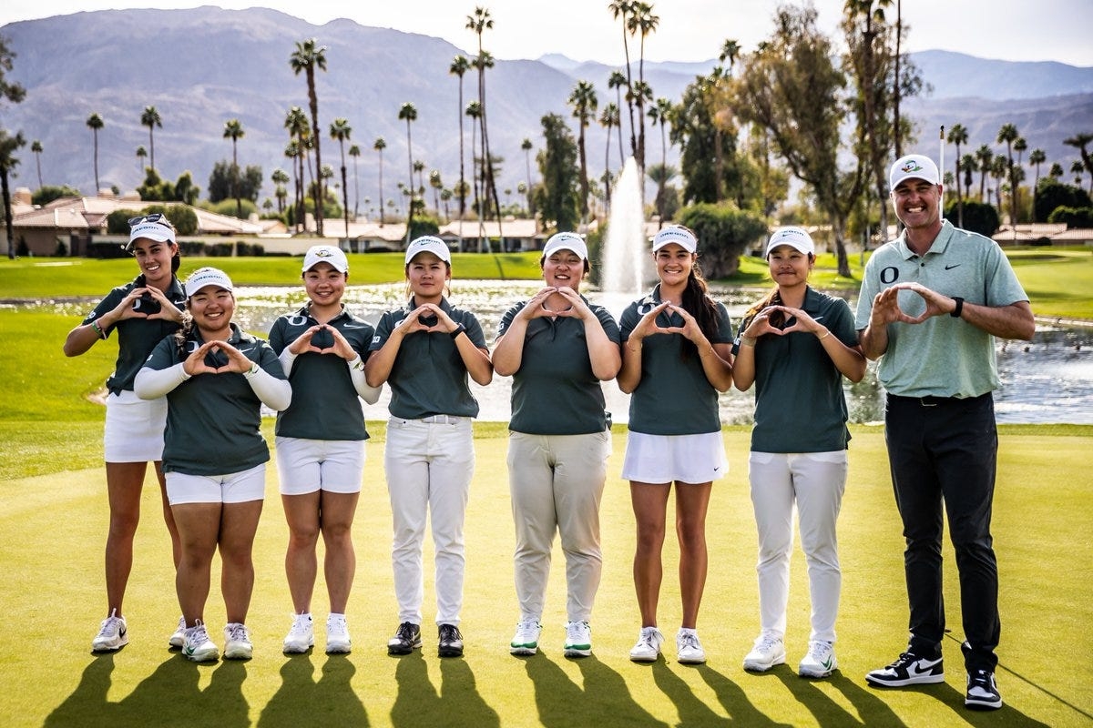 Oregon women's golf broke multiple program records in runaway victory