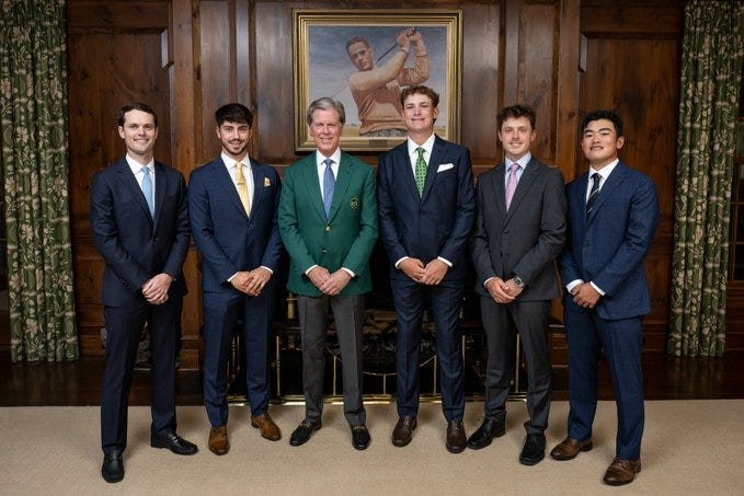 Amateurs gather for annual dinner with chairman Fred Ridley at Augusta National