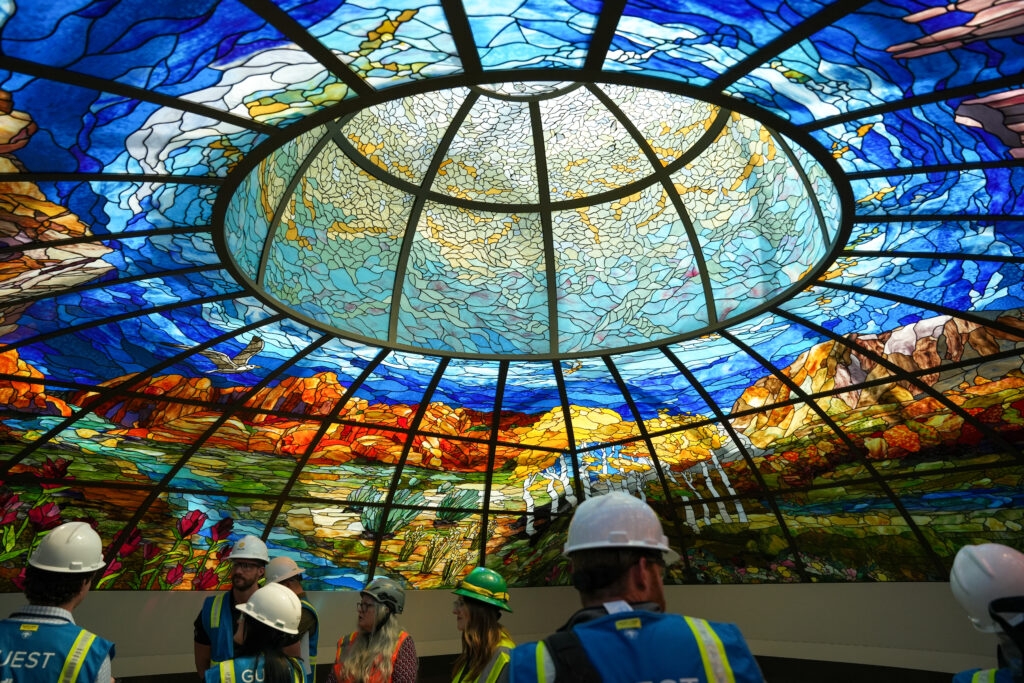 ‘One-of-a-kind' stained glass dome unveiled atop new Utah Capitol north building