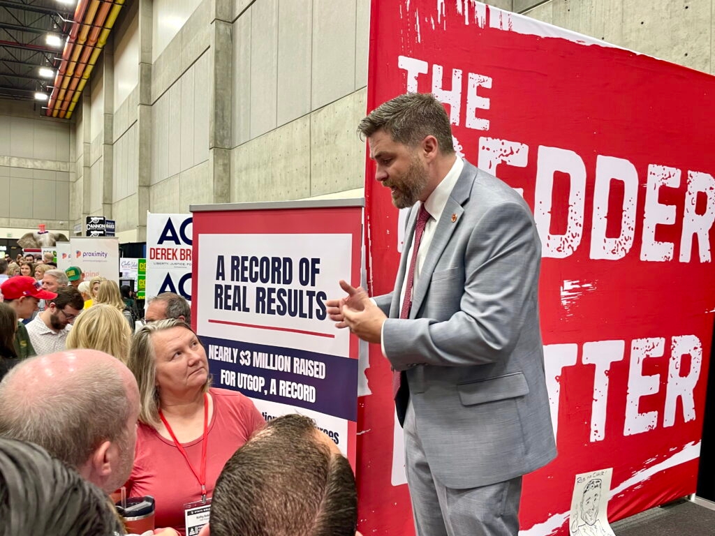 Utah Republican Party sticks with ‘bridge builder' Rob Axson as chair; Lyman loses