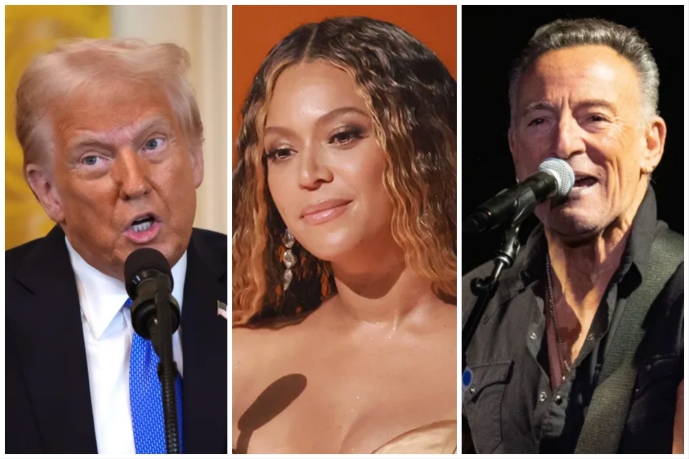 Trump Demands ‘Major Investigations' Into Bruce Springsteen, Beyoncé, Bono and Oprah, Repeating Baseless Rumors Superstars Were Paid Off to Support Kamala Harris