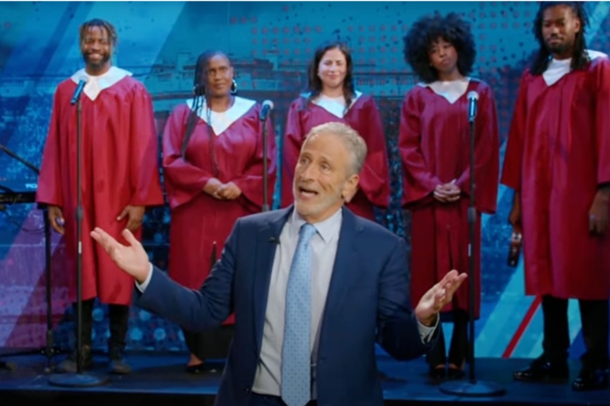 Jon Stewart Slams CBS For Canceling ‘Late Show With Stephen Colbert' in Rare Uncensored Episode: ‘I'm Not Giving In, I'm Not Going Anywhere'