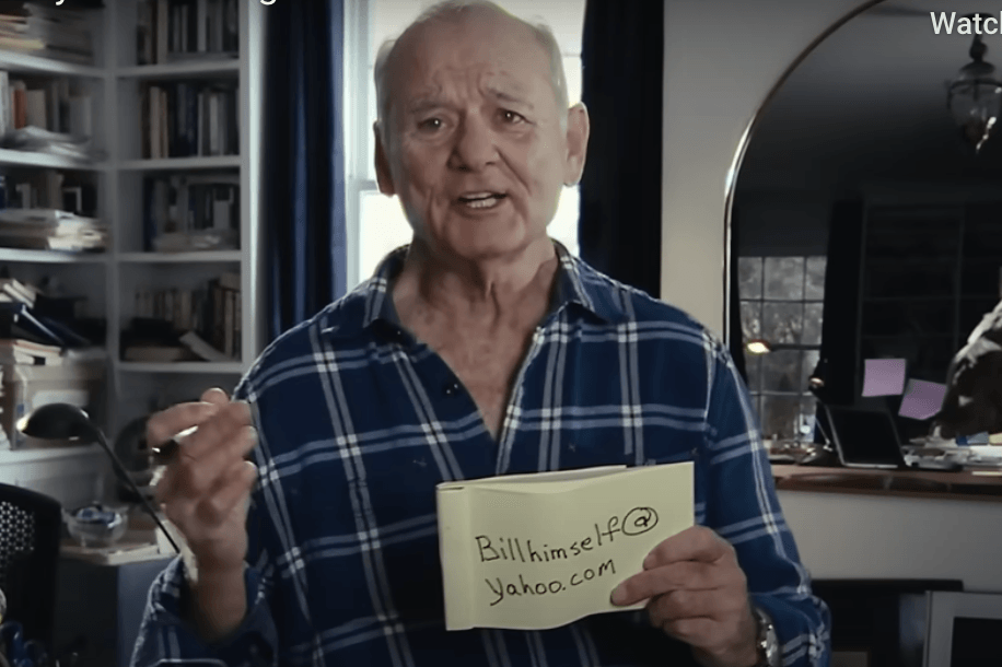Bill Murray Super Bowl Ad Invites Fans to Email His Yahoo Address — And He'll Respond With a Story