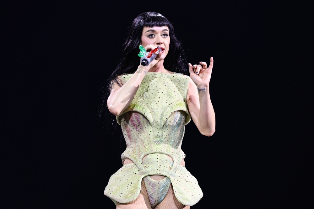 Katy Perry Nearly Falls as Stage Prop Tips Mid-Air During Australia Concert