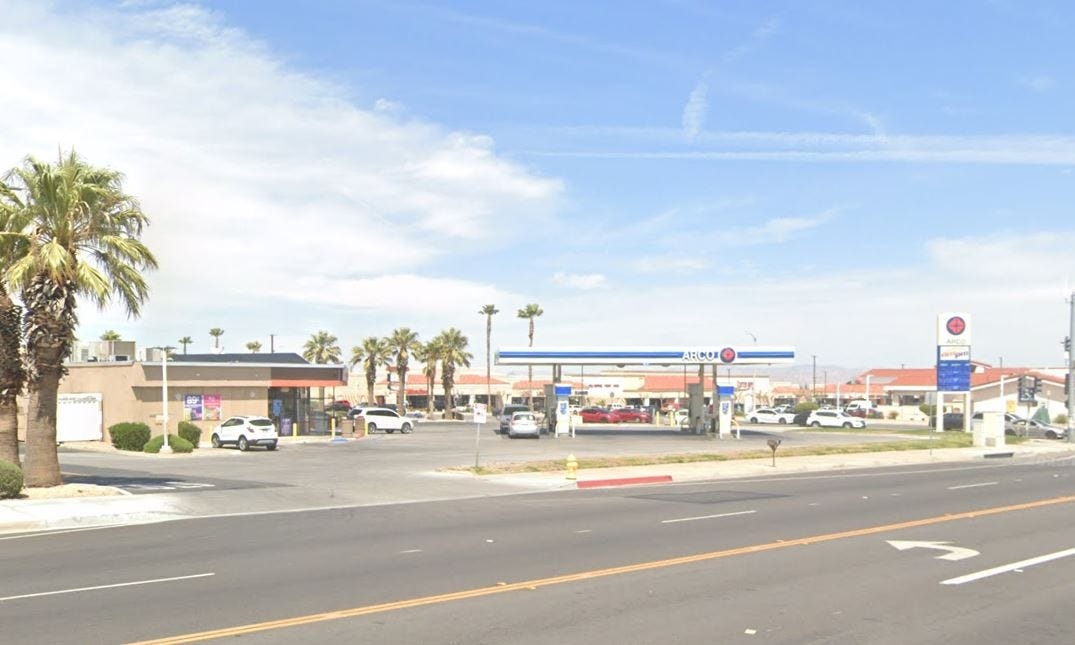 Suspected human remains found outside Victorville gas station