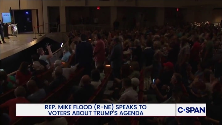 The Republican congressman faced an explosive crowd in his home state.