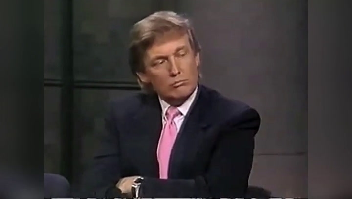 Old footage of the president defending convicted rapist Mike Tyson has resurfaced as speculation mounts that the president may pardon Ghislaine Maxwell.