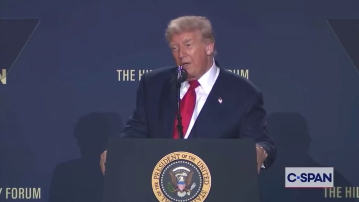 The president was speaking at an AI summit when he made the declaration.