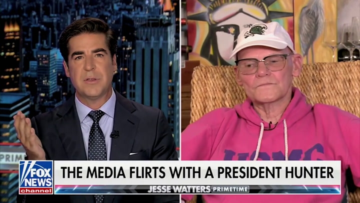 The Democrat told Jesse Watters that the 'world is talking about Epstein' whereas Fox was still dragging the Bidens.