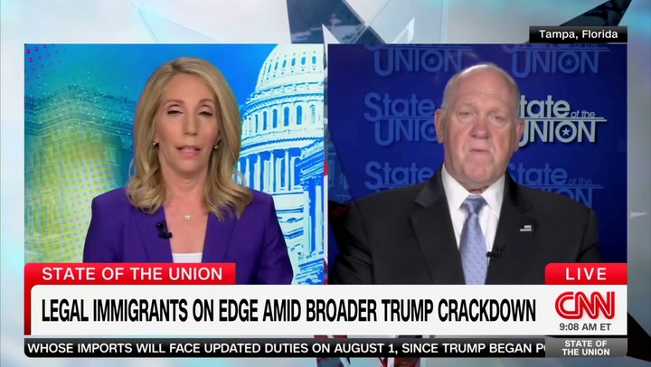 President Donald Trump's border czar cast blame for 'collateral arrests' of U.S. citizens and legal immigrants on former President Joe Biden.