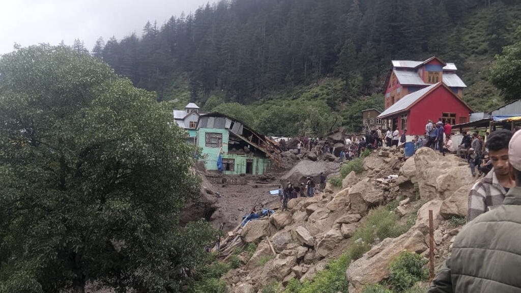 Flash floods kill at least 56 and leave more than 200 missing in Kashmir