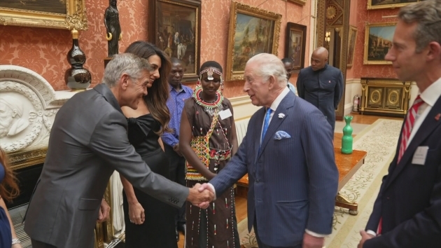 Film and TV stars crash King's party