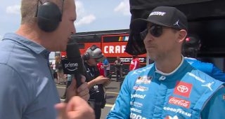 Back like he never left: Denny Hamlin wins pole at Pocono