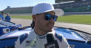 Larson: 'Pretty ironic' to share front row with Buescher