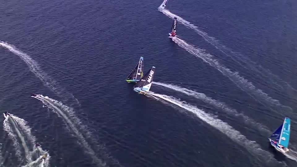 Crews unharmed in Ocean Race Europe boat race start-line collision