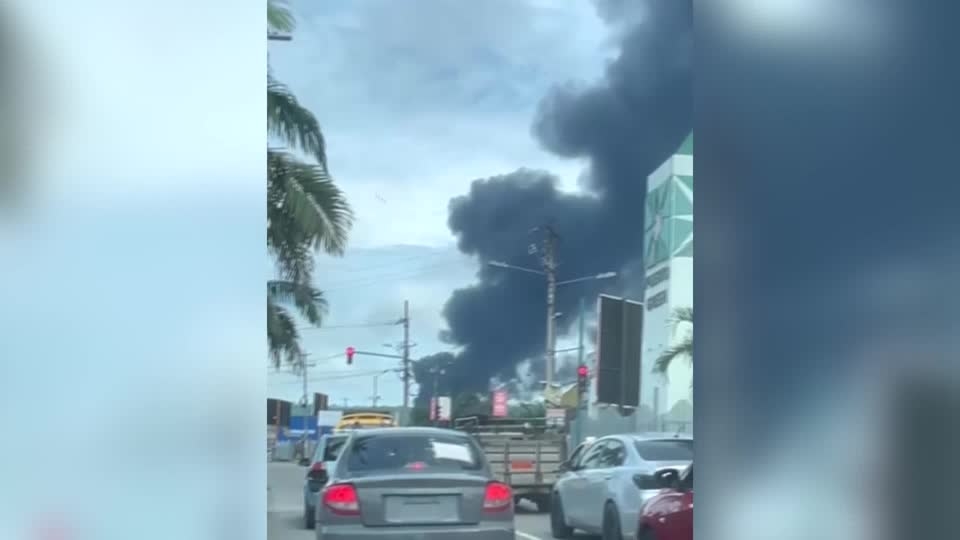 Dark smoke rises from reported fire at Ecuador's largest oil refinery