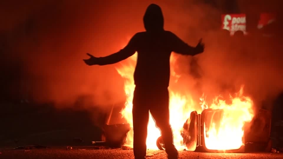 Northern Ireland burns for a third night, police unleash water cannon