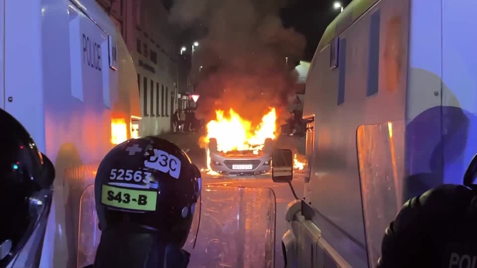 Homes, cars set ablaze in Northern Ireland over alleged sexual assault