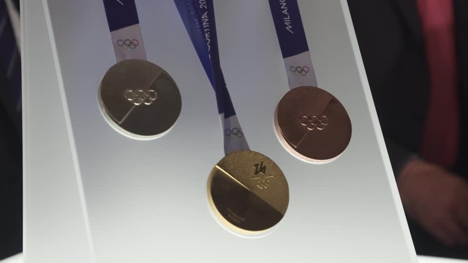 Italy unveils medals for Milano-Cortina 2026 Winter Games
