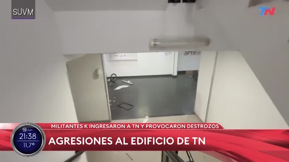 Argentine TV station damaged in protest over Kirchner's prison sentence