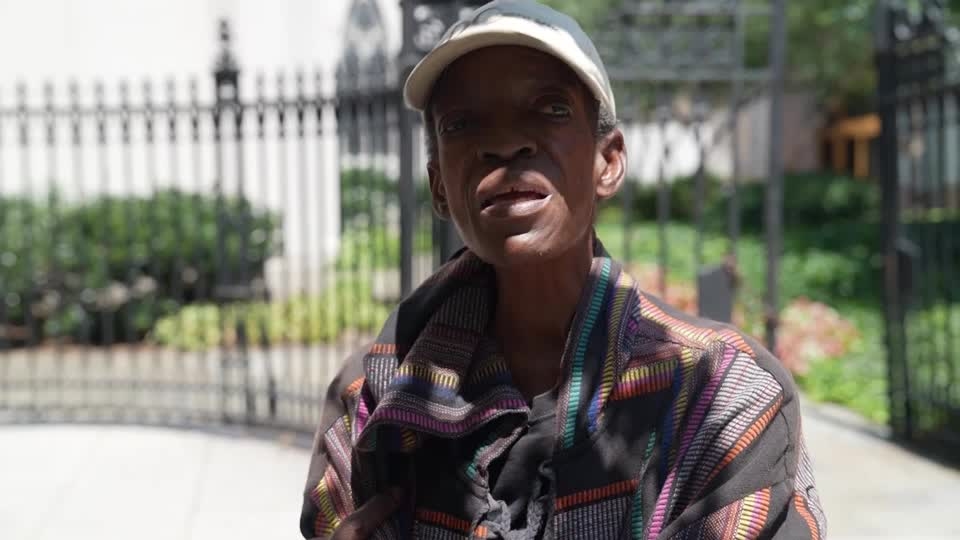 Homeless DC resident reacts to Trump's crackdown