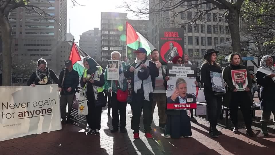 South Africans protest Israel's military campaign in Gaza