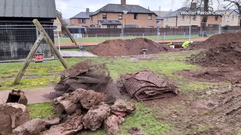 Unexploded WW2 bombs found under playground in England