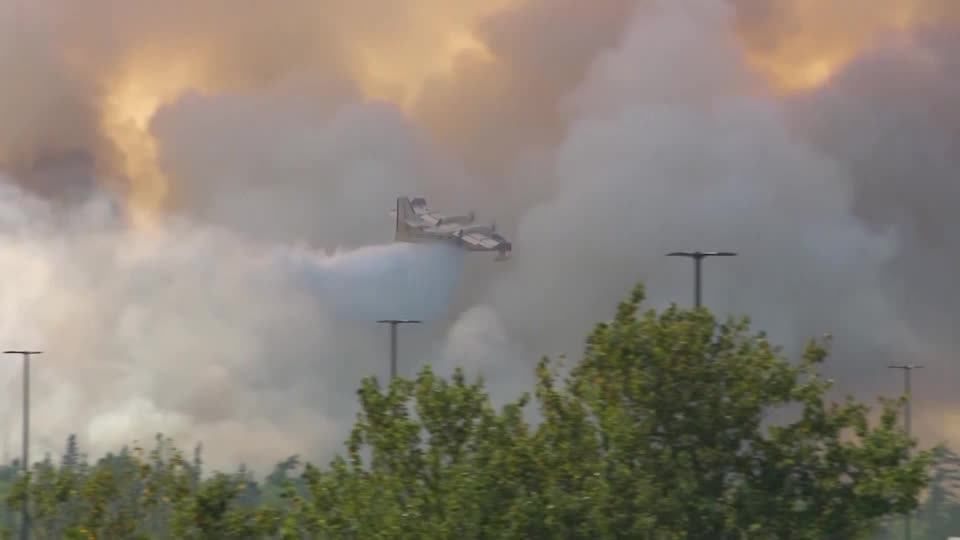 Firefighters battle wildfire near Canada's Halifax