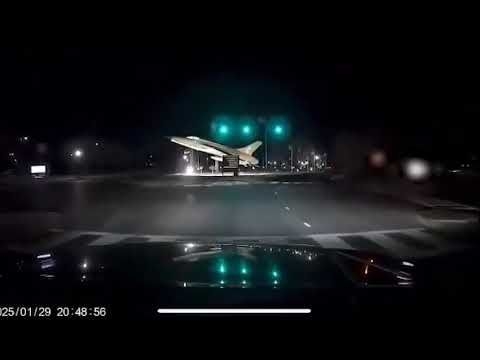 Dashcam Footage Captures Moment of Midair Collision Near DC Airport