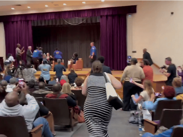 Protesters Storm Stage as Andrew Cuomo Speaks at Brooklyn Democrats Forum