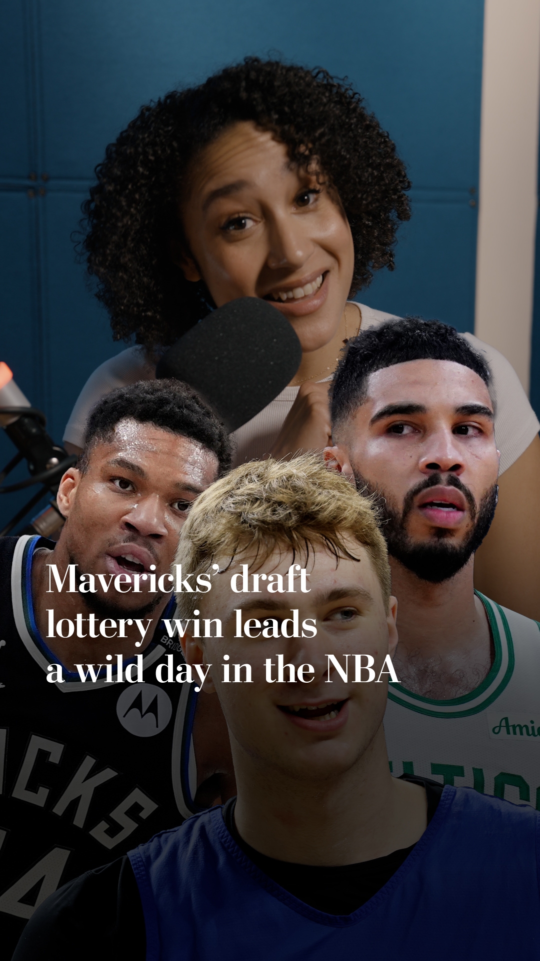 Mavericks' draft lottery win leads a wild day in the NBA